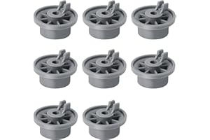 8 Pack 165314 Dishwasher Wheel Lower Rack Wheel Fit for Bosch Kenmore Dishwasher, 165314 Dishwasher Wheels Replace 420198 AP2802428 PS3439123 423232 PS8697067 by Beaquicy