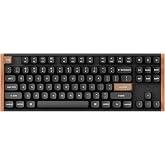 Keychron K8 HE QMK Wireless Gaming Custom Mechanical Keyboard, 2.4 GHz/Bluetooth/Wired 80% Layout Hot-Swappable Programmable RGB Backlit Gateron Magnetic Switches for Mac Windows, Wood Frame-Black