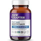 New Chapter Tiny Tabs Multivitamin with 20+ Nutrients for Immune, Cellular Energy & Stress Support, Including Vitamin D3 + B Vitamins, 192 Count
