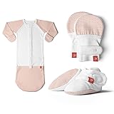 Newborn Baby Mittens, Booties & Sleep Sack Pajamas