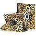 Fintie New iPad 9.7 inch 2017 / iPad Air Case - 360 Degree Rotating Stand Cover with Auto Sleep Wake for Apple New iPad 9.7 inch 2017 Tablet / iPad Air 2013 Model (Not fit iPad Air 2), Leopard Brown