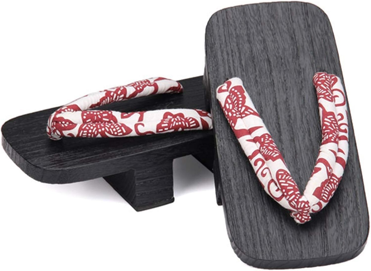 Xpuing Zoccoli Geta Giapponesi In Legno Per Uomo – Sandali Tradizionali (Nero, Taglia 40)