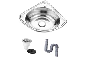 Generic Corner Bathroom Sink Corner Basin Sink Wall Mounted Sturdy Multipurpose Water Triangle Basin Sink for Dorm Bathroom B