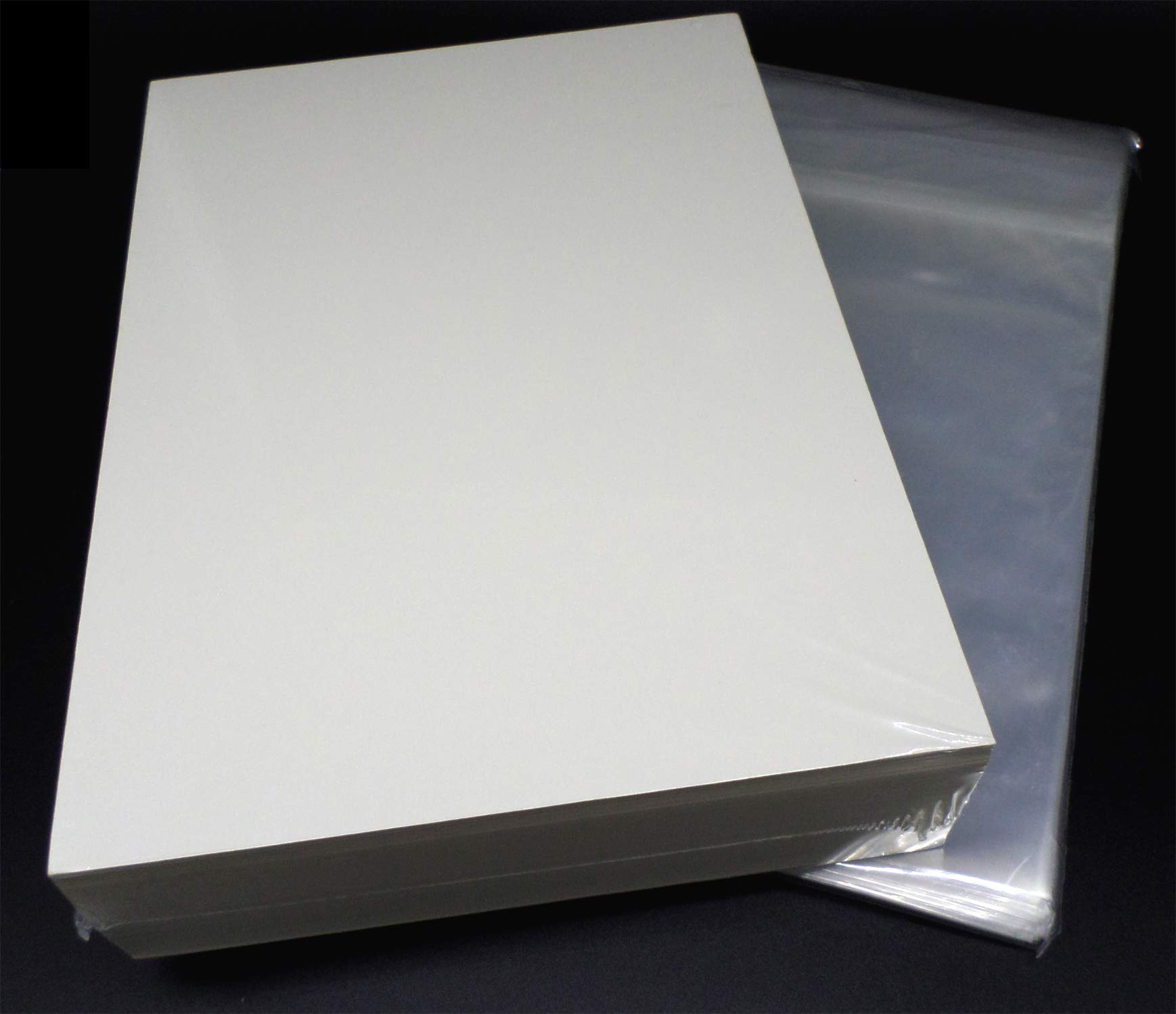 docsmagic.de 100 Golden Age Size Resealable Comic Bags + Backing Boards - Combo Pack 197 x 266 mm