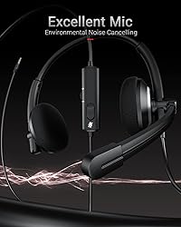 awatrue Wired Headset with Microphone for PC Laptop