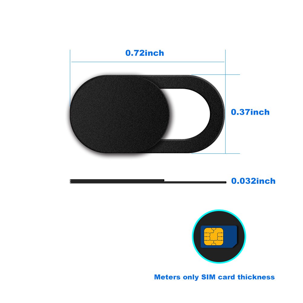 Laptop Camera Cover Sticker, 3-Pack Webcam Web Camera Cover Anti-Spy Slide Camera Blocker Protect Privacy and Security Perfect for Smartphone, Tablets, Laptop, PC, Macbook Pro, iPad, iMac and More