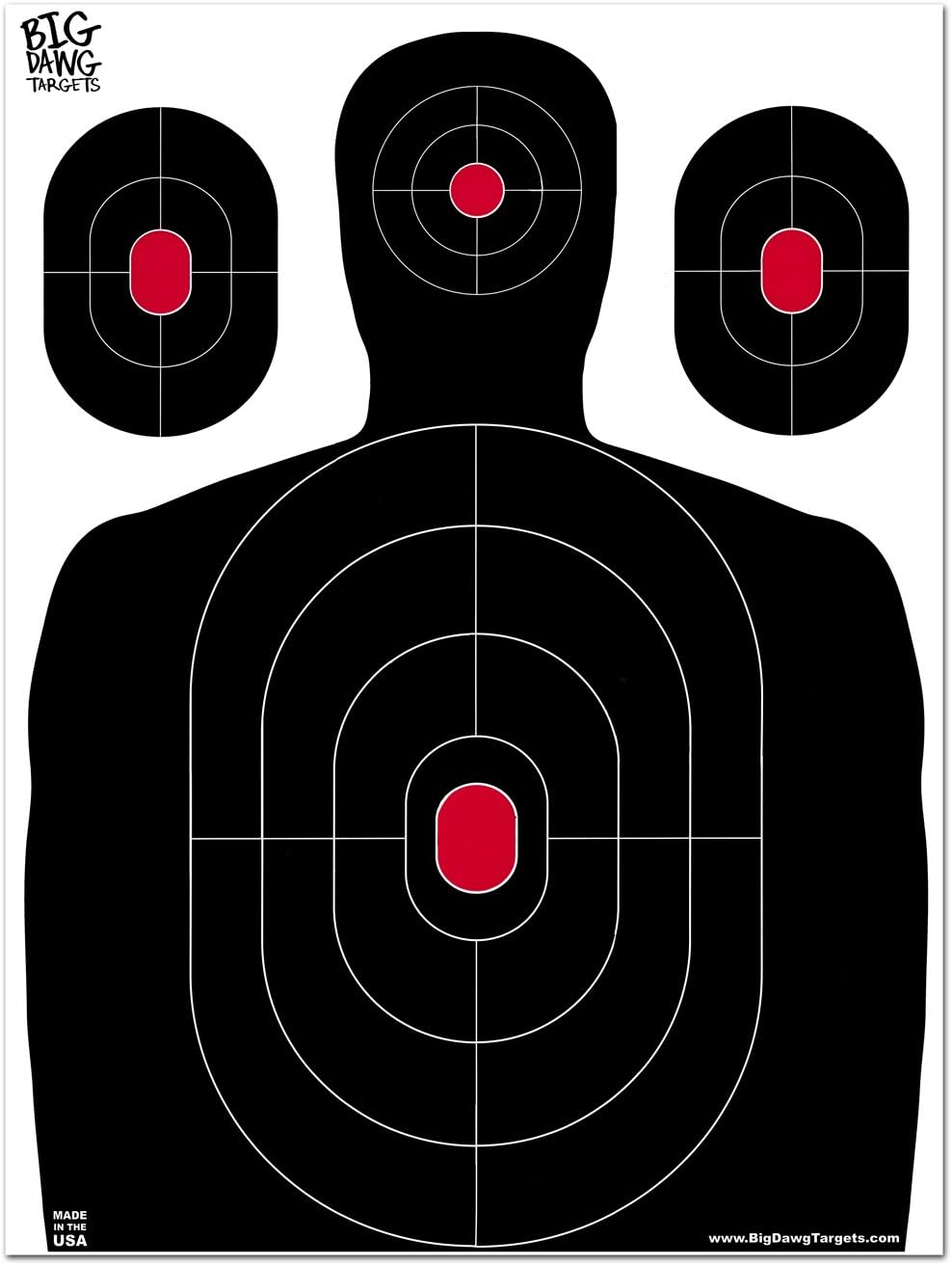Big Dawg Targets - 18 X 24 Inch Silhouette Reactive Splatter Target - 10 Pack : Sports & Outdoors