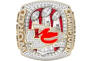 SEFANLLO 2023 Sec national Football Championship Rings set KCITY National Champion Rings with Wooden display case Gift for Man women sport fan