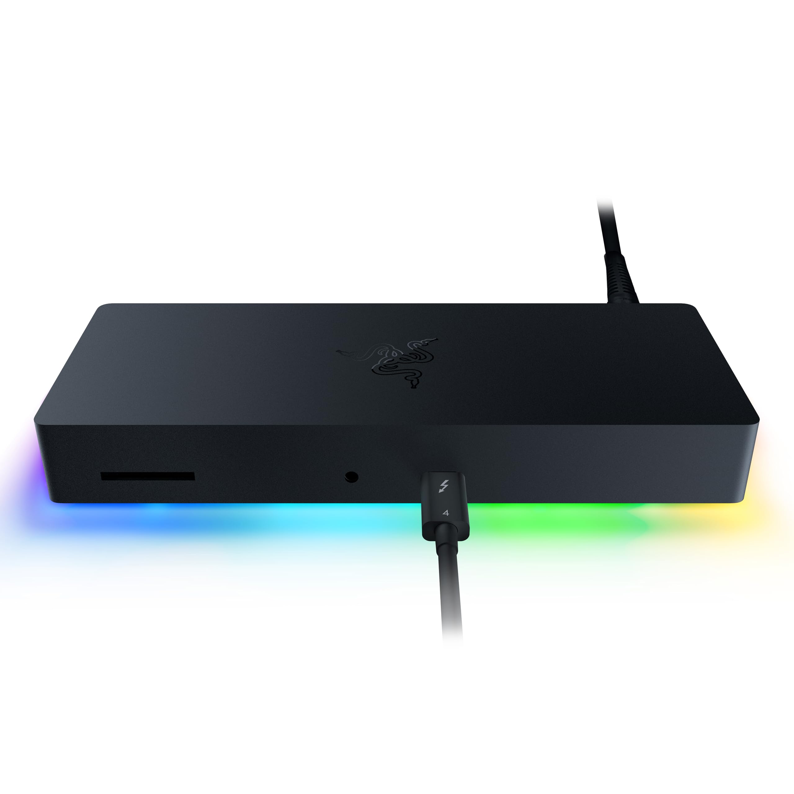 Razer Thunderbolt 4 Dock Chroma - Compact Thunderbolt 4 Hub - Chroma RGB (10-port hub, Dual 4K or single 8K display output, Future-proof + backward-compatible, Pass-through charging) 2 Pin EU Plug