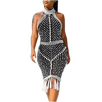 backless pearl dress