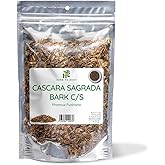 Herb To Body Cascara Sagrada Bark Cut & Sifted – 4 oz, Wildcrafted Rhamnus Purshiana for Detox Tea, Natural Laxatives for Gut Health and Digestive Detox