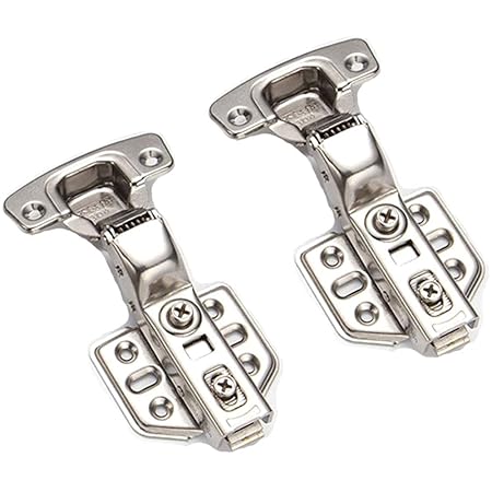 Xinlie 2 Stück Küche Scharnier Scharniere für Türen Mobel Verdecktes Scharnier mit Aufschiebetechnik Küchenschrank Kleidersch