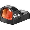 CVLIFE WolfCovert Multiple Reticle Red Dot Sight,Compatible with RMR, Motion Awake 2 MOA Dot 32 MOA Circle Optic, Full-Sized Handgun Scope with Adapter Plate for MOS & 21mm Picatinny Mount