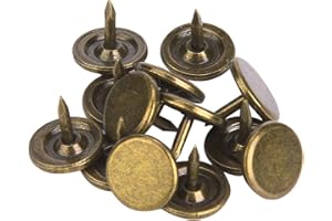 Upholstery Nails, 100pcs Flat Head Cyan Bronze Iron Round Antique Furniture Nails for DIY Upholstery Projects – Big Head Asso