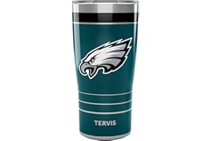 Tervis Traveler NFL Philadelphia Eagles - MVP Triple Walled Insulated Tumbler Travel Cup Keeps Drinks Cold & Hot, 20oz, Stainless Steel
