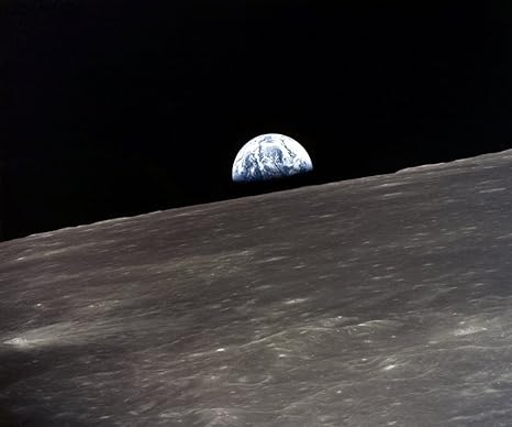 Amazon Com Apollo 10 Earthrise 1969 Na View Of The Earth Rising Over The Moons Horizon Photographed From The Apollo 11 Spacecraft 1969 Poster Print By 18 X 24 Posters Prints