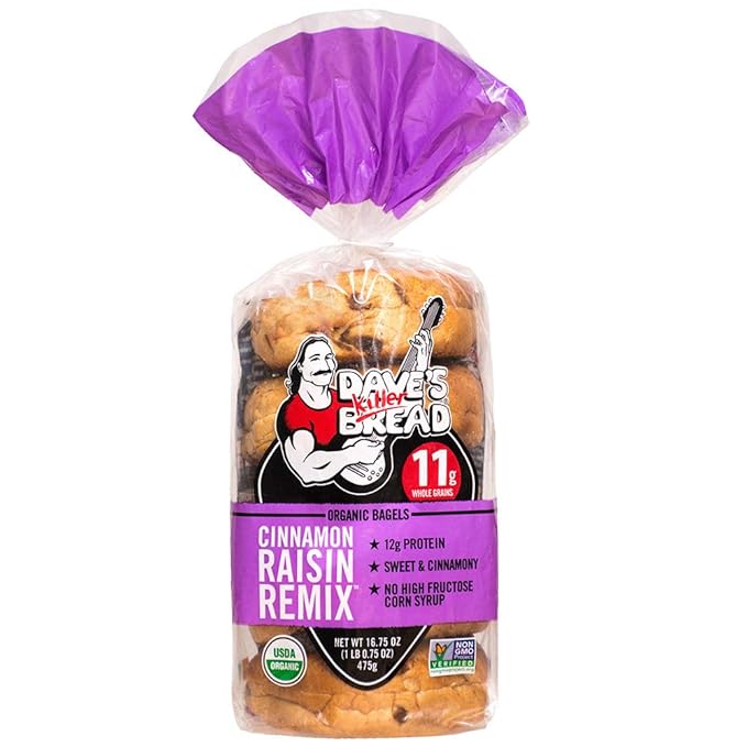 Dave's Killer Bread Organic Cinnamon Raisin Bagels 16.75 oz Bag