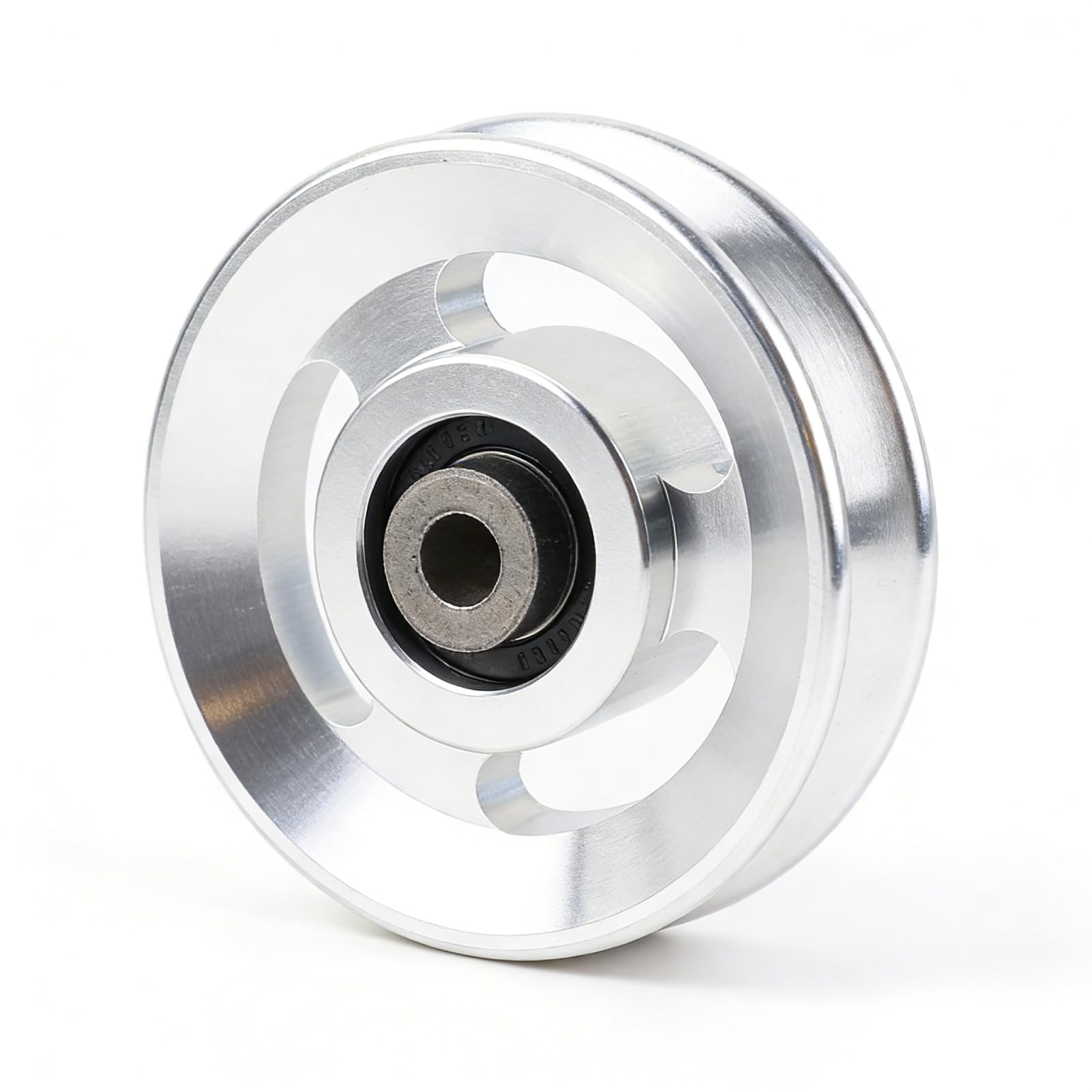 Fitness Pulley Wheel, Universal Aluminum Alloy Bearing Pulley Wheel Gym Diameter 90mm&115mm for Exercise Strength Training Accessory(Diameter 90mm)