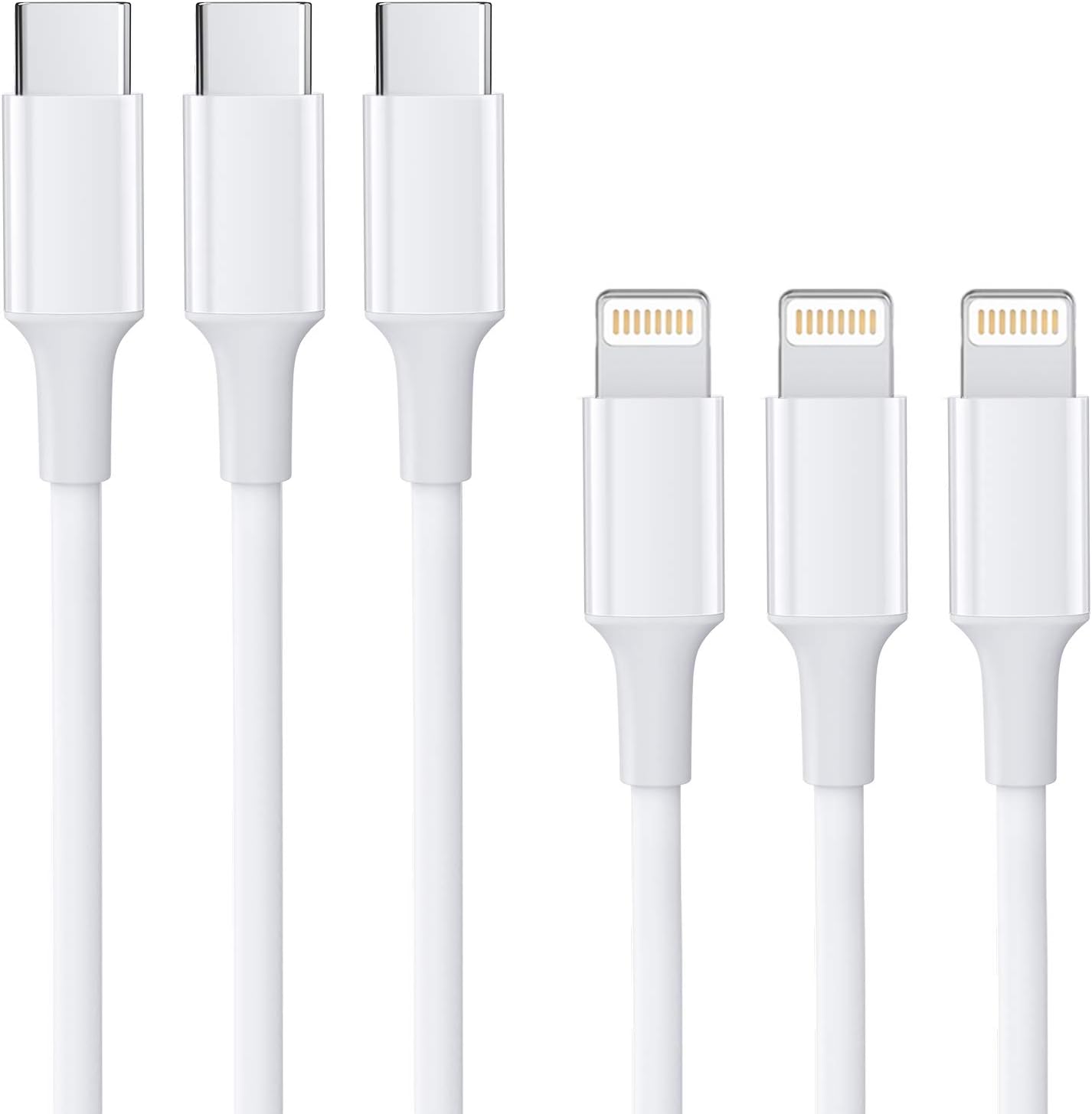 USB C to Lightning Cable, Sundix 3Pack 3FT iPhone 12 Lightning to USB-C Fast Charging Cable [Mfi Certified] Compatible with iPhone 12/12Pro/11/11Pro/11Pro MAX/XS/XS MAX/XR/X/8/8Plus