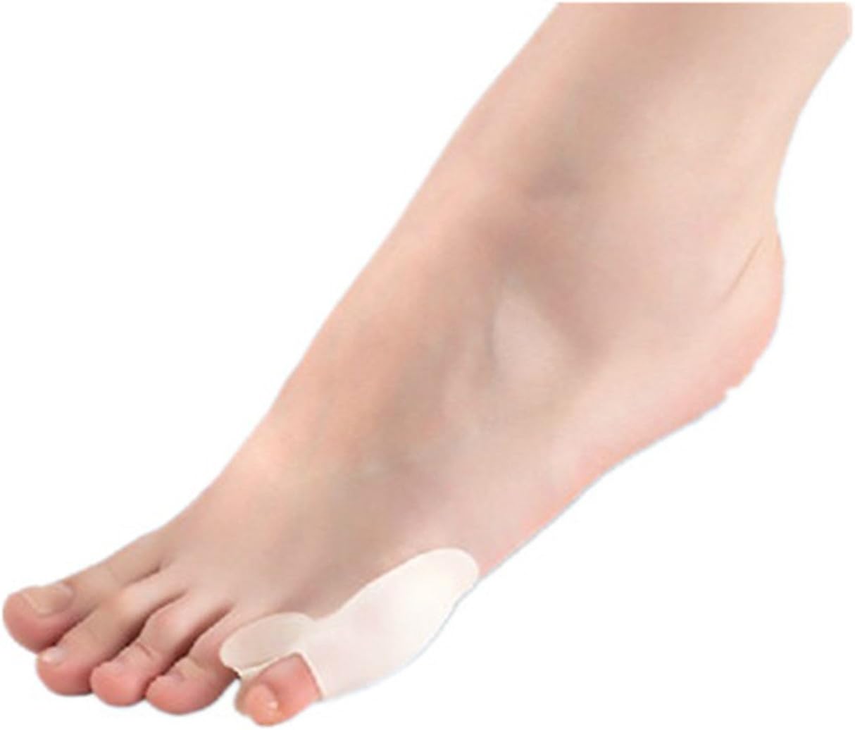 1 Pair Unisex Small Toe Separates Cushions Toes Medicated Silicone GEL Feet Hallux Valgus Corrector Toe Spacer & Stretcher Plantar Fasciitis toe protectors