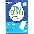 Tru Earth Compact Dry Laundry Detergent Sheets - Up to 64 Loads (32 Sheets) - Paraben-Free - Original Eco-Strip Liquidless La