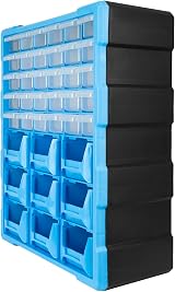 TekBox DIY Tool Bits Storage Organiser Unit with Mixed Drawers and Tubs view 4