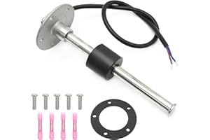 Anxingo 7"/180mm 240-33 ohms Fuel Tank Sending Unit, Fuel Water Level Gauge Sending Unit, Stainless Steel Gas Sensor for Mari