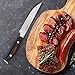 Equinox 8-Piece Steak Knife Set, Serrated Edge Steak Knives, Dark Wood