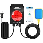 Smart WiFi Sump Pump Alarm, Briidea Indoor/Outdoor High Water Level Alarm, Real-Time Notifications via App, IP67 Waterproof, 110dB Alarm &amp; LED Indicator, Ideal for Basements and Septic Sump Pump