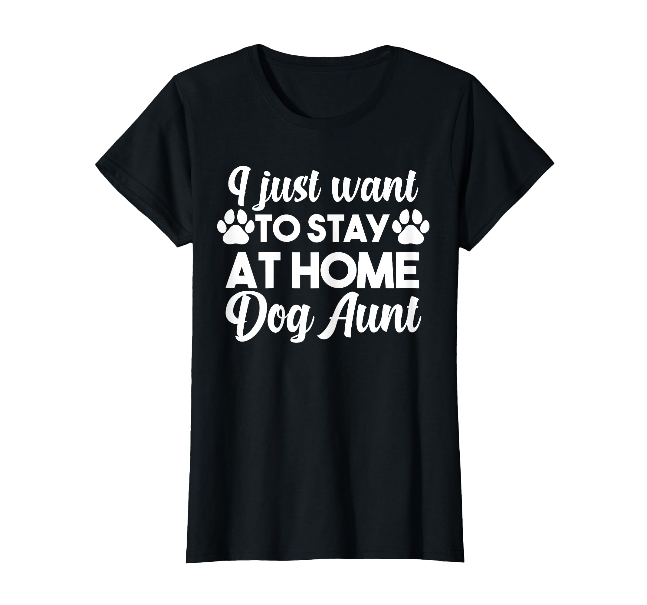Ich want einfach nur zu Hause Hund Aunt Hunde bleiben T-Shirt