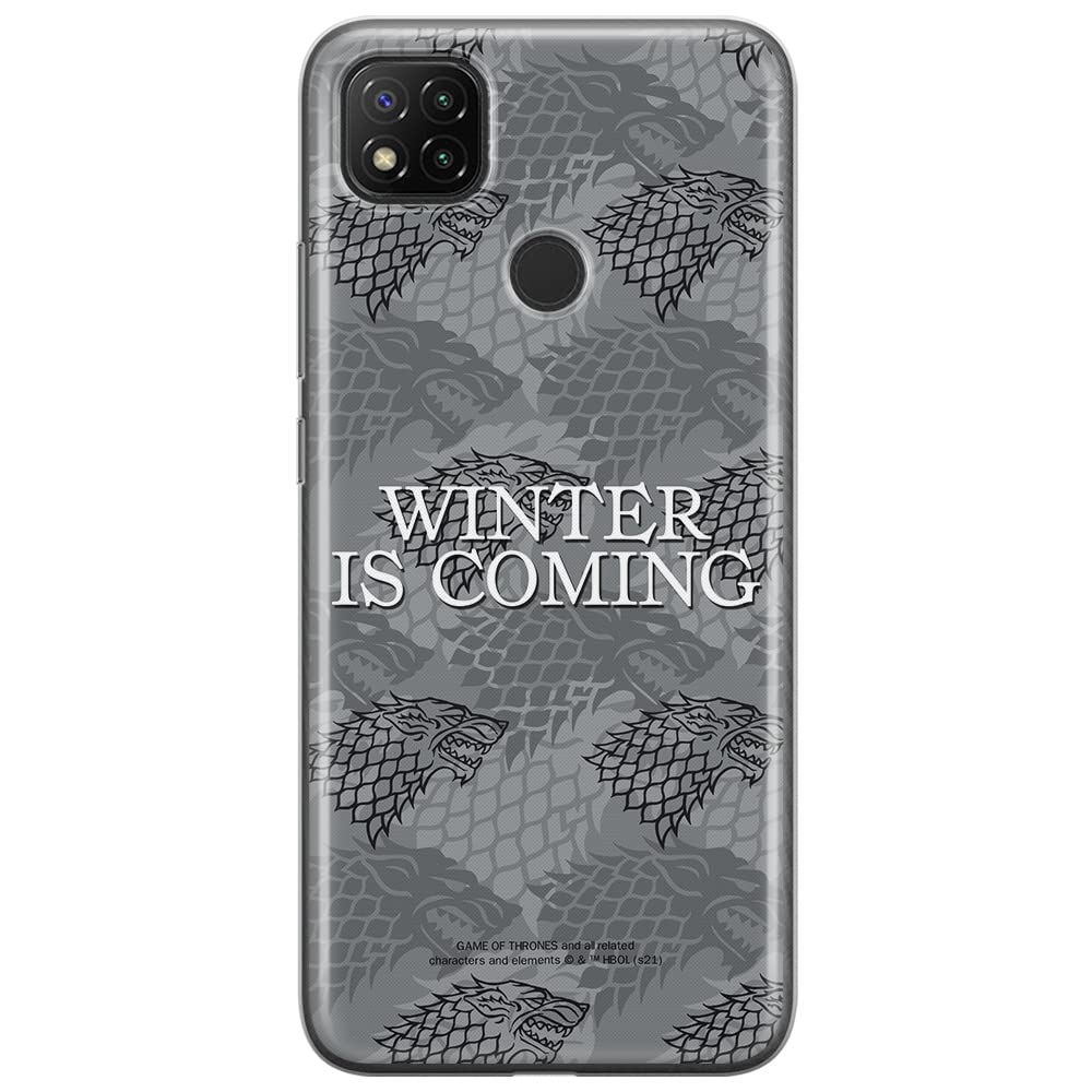 ERT GROUP mobile phone case for Xiaomi REDMI 9C original and officially Licensed Game of Thrones pattern 019 optimally adapted to the shape of the mobile phone, case made of TPU