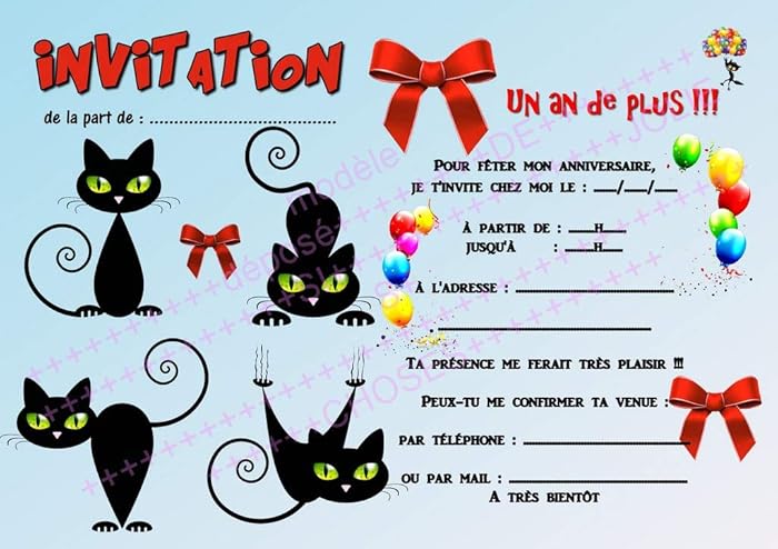 Invitqtion Anniversaire Cicim