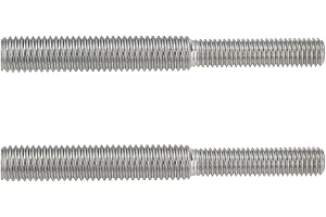 Create idea 2Pcs Threaded Adaptor Double End Threaded Stud Bolt M8x35 to M10x50 304 Stainless Steel Thread Adapter for Sisal 