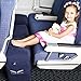 Inflatable Travel Footrest for Airplanes, Foot and Leg Rest Travel Pillow - Kids' Bed to Lay Down Flat on Flights (Grey)