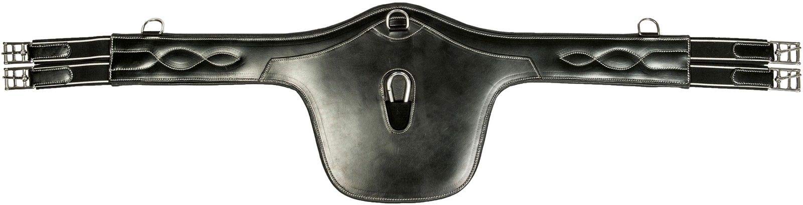 HKM 4057052007507 Saddle Girth with Chest Protection Soft 9100 Black 130