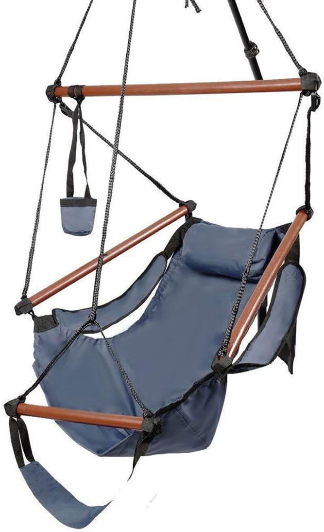 Novel design Home decoration Swing Chair Outdoor Hanging Seat Blue