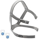 F40 CPAP Headgear Compatible with Resmed AirFit F40 Full Face Mask, Standard F40 Head Strap with Mangetic Clips, Adjustable Elastic CPAP Mask Strap