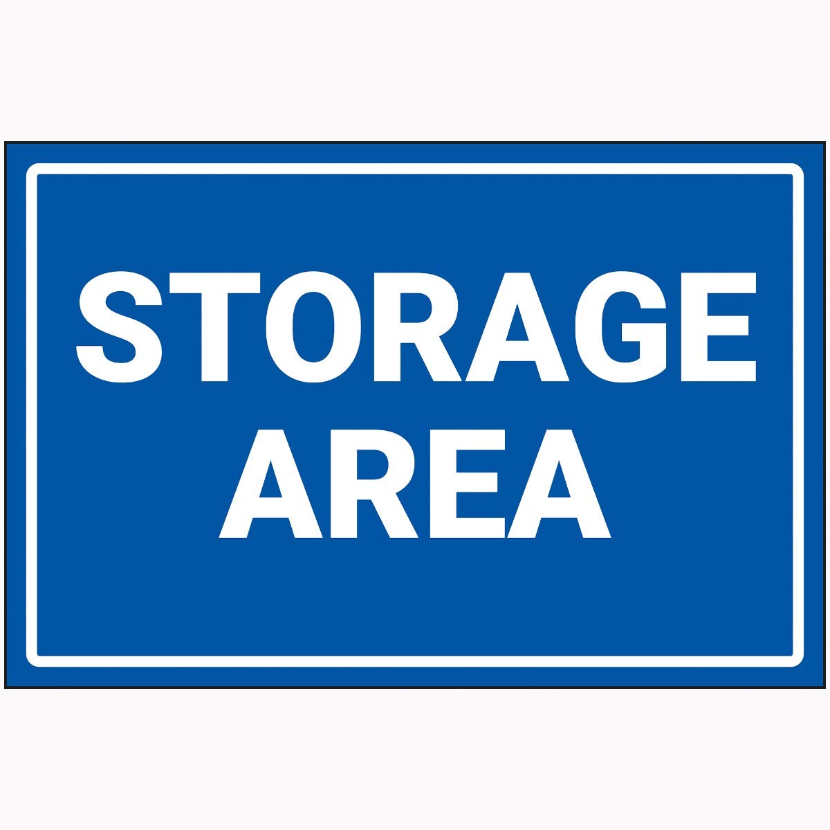 V Safety Storage Area Sign - 300 mm x 200 mm - Super Strong PETG
