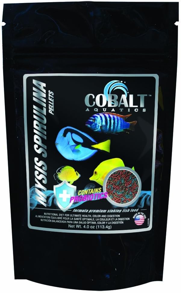 Cobalt Aquatics Mysis Spirulina Pellets 4 Oz