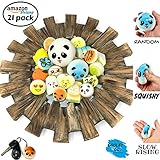 Super Slow Rising Kawaii Squishies 21 pc Random pack: 20 mini/medium pcs + 1 BONUS JUMBO squishy toy for FREE! Great gift for kids and adults- stress relief, oddly satisfying, fidget toy, STEM, Easter