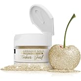 Bakell - Champagne Gold Tinker Dust (5g, 1x Jar) Edible Glitter for Food, Desserts, and Beverages!