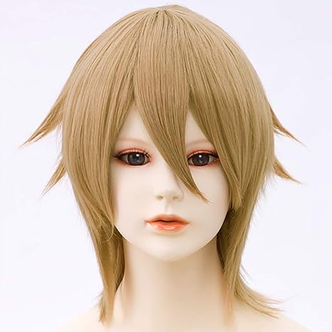 Amazon Airily エアリー ウルフベース ミルクティ コスプレ ウィッグ ショート 耐熱 フリーサイズ 加工 コスプレ 仮装 通販