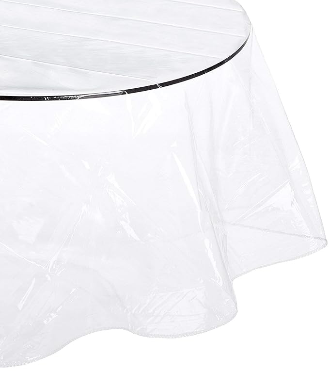 Crystalline Super Clear and Durable 100 Vinyl Tablecloth. (90 Inches
