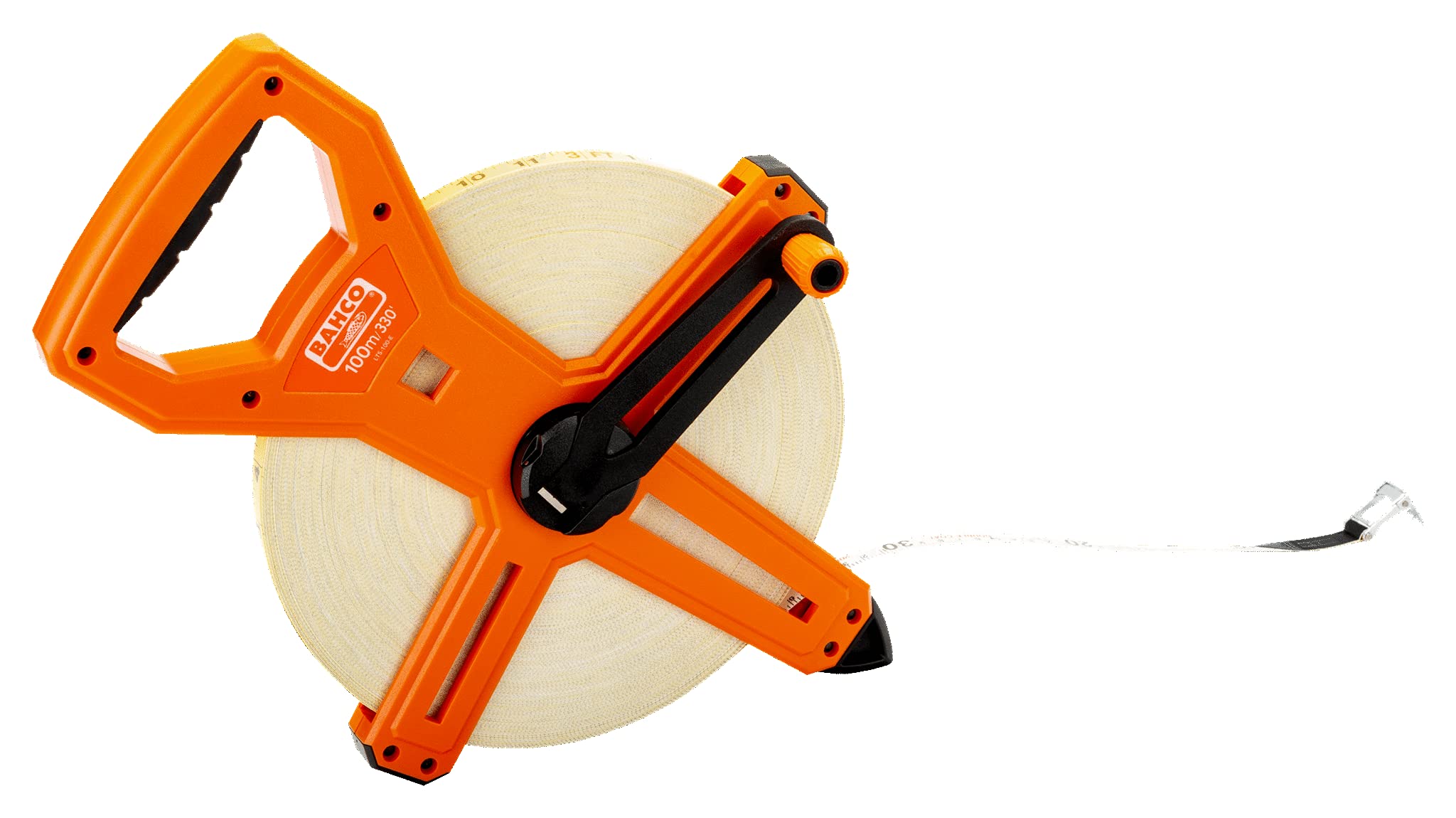 Bahco LTS-100 Fiberglass Metric Measuring Tape, Multi-Colour, 100 m