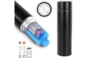 Bogush 60H Insulin Pens Cooler Travel Case Temp Display Medication Cooler for Travel TSA Approved Medicine Cooler Medical Diabetic Travel Cooler Bag Epipen Carry Case,Black