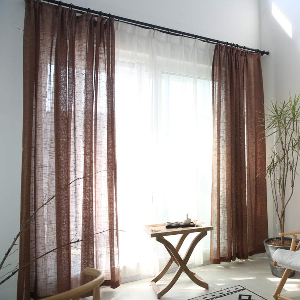 Amazon Com Kele Simple Thick Sheer Curtains Window Curtains