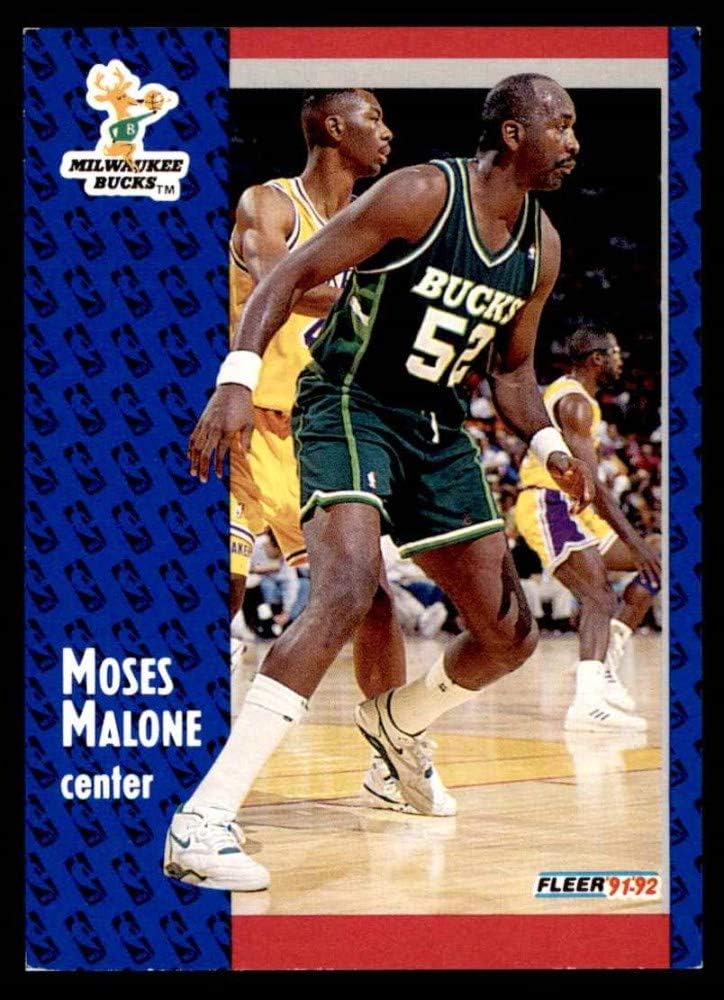 1991 Fleer 315 Moses Malone Milwaukee Bucks (Basketball
