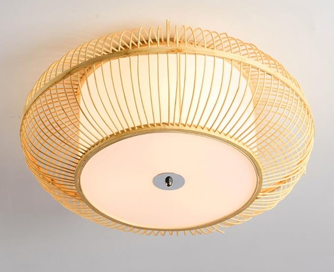 Bamboo Ceiling Light Japanese Style Ceiling Lights Round Bedroom