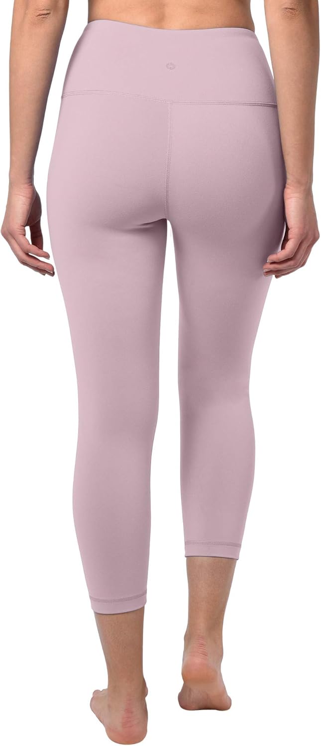 90 Degree By Reflex High Waist Squat Proof Capris - 22” Interlink Workout Capris: Clothing