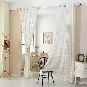 Moderne Tull Vorhange Fur Wohnzimmer Fenster Screening Sheer
